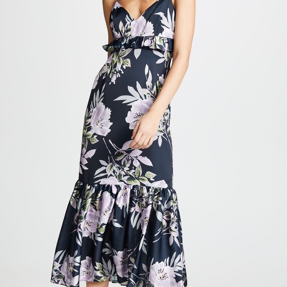 Jill Stuart Midi Foral Dress NWT